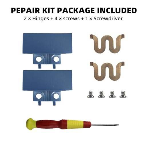 Metal Hinge Clip Pin Complete Replacement Repair Kit for Beats Solo4 | Solid metal hinge repair set with clip,cover and pins,simple to fix broken folding joints of Beats Solo4 headphones - color: Slate Blue
