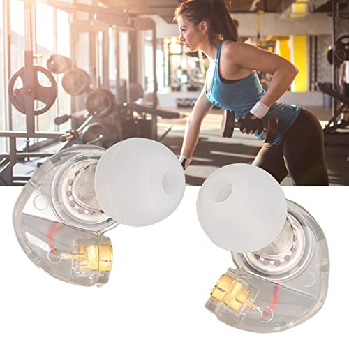 Earphone Head Replacement for SE215 SE315 SE535, Pluggable Detachable HiFi Earpiece Head,Sports Earphone Earbud Head, for Interface Cable(Transparent) - color: Transparent