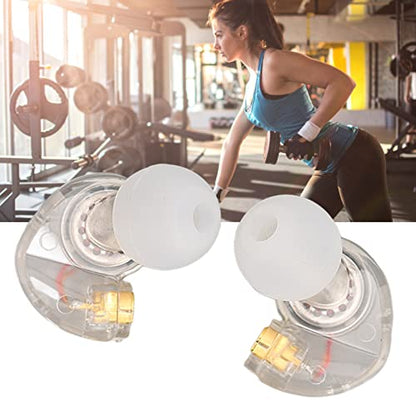 Earphone Head Replacement for SE215 SE315 SE535, Pluggable Detachable HiFi Earpiece Head,Sports Earphone Earbud Head, for Interface Cable(Transparent) - color: Transparent