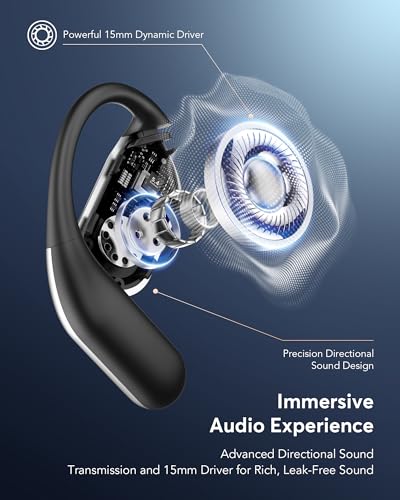 198 Languages Real-Time AI Translation OWS Earbuds, Bluetooth 6.1 Translator Headphones with LCD Touch Case, 4-in-1 Translating Device for Travel Meetings Business Audifonos Traductores Inglés Español