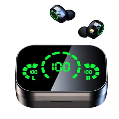 Long Playtime Touch Control True Wireless Earbuds/Headphones Bluetooth YD03, LED Charging Case, Bluetooth 5.3 with Built-in Mic for Sports, Work, Travel
