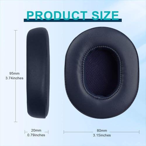 HAOMUK Replacement Ear Pads for Skullcandy Crusher Wireless/Evo/ANC Hesh 3/EVO/ANC, Headphones Ear Cushions, Headset Earpads, Ear Cups Cover-Blue - color: Blue