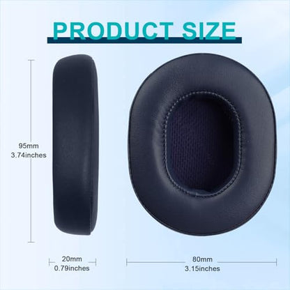 HAOMUK Replacement Ear Pads for Skullcandy Crusher Wireless/Evo/ANC Hesh 3/EVO/ANC, Headphones Ear Cushions, Headset Earpads, Ear Cups Cover-Blue - color: Blue