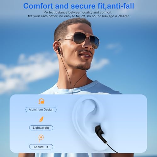 USB C Headphones with Mic HiFi Stereo Earphone for Samsung Galaxy S26 Ultra | USB C EarBuds Noise Cancelling Nylon Braided Wired Ear buds for iPhone 17 16 Pixel 10a 10 9 Pro XL Samsung S26 S25 FE A17 A16 - color: Black