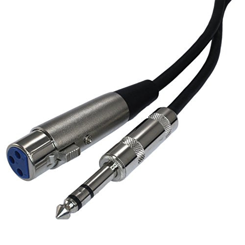 XLR to 1/4" Cable (25ft, XLR FEMALE-1/4 TRS) - color: XLR FEMALE-1/4" TRS, size: 25ft