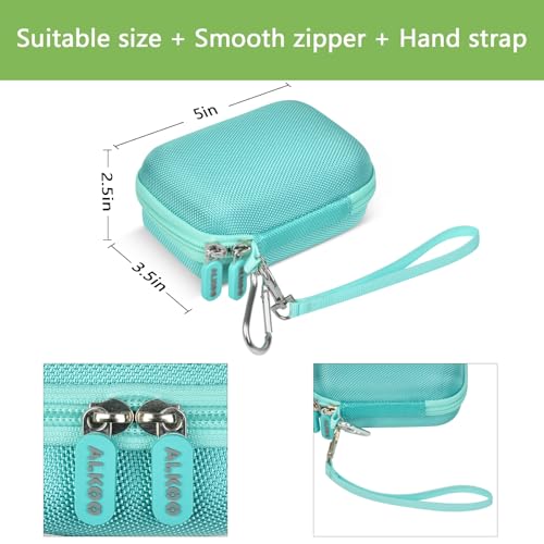 Speaker Case for JBL Go 5/4/3, Case Only | Hard Case, Mesh Pocket for Charging Cable, Compact Travel Carry, Speaker Not Included, Mint - color: Mint