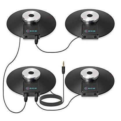 ECS WordForum 3.5mm TRS 360° Omnidirectional Stereo Conference Microphone for PC - with Daisy Chain Option, Condenser Mic for Teleconferencing - 4 Pack - size: 4 Pack - WordForum 3.5mm