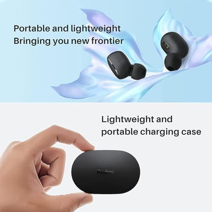 Xiaomi Redmi Buds Essential Wireless Earbuds, Bluetooth 5.2 Low Latency Gaming Headphones Stereo Earphones in Ear Touch Control Headset with Mic Deep Bass for Sport, Gaming and Running, Blue