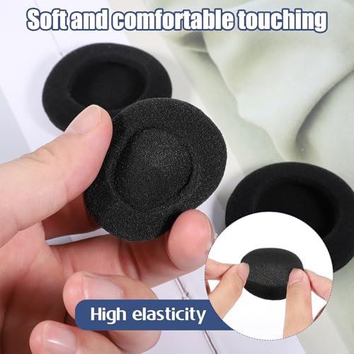 6 PCS Headphone Earpads, 50mm/2" Ear Cushions Ultra Soft Foam Cover Replacement Headphons Ear Covers for Headphones Most Standard Size Office Telephone Headsets H251 H251n H261n H351 H361