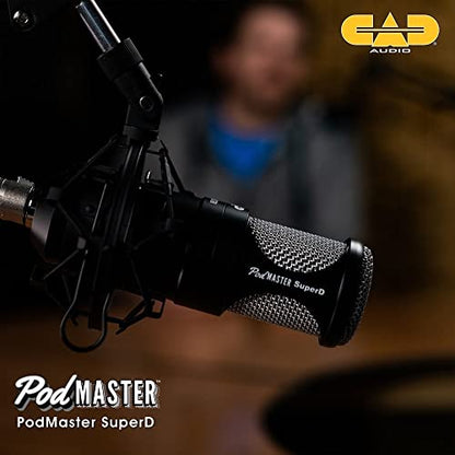 CAD Audio PM1200 Dynamic Broadcast Microphone with Boom Stand - style: Modern