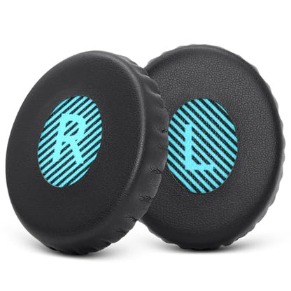 GEVO Ear Pads Cushions Replacement for Bose On-Ear 2 Headphones,Earpads for Bose OE2/OE2i/SoundTrue On-Ear/SoundLink, Earpads with High Dense Noise Isolation Foam,Protein Leather,Black&Blue