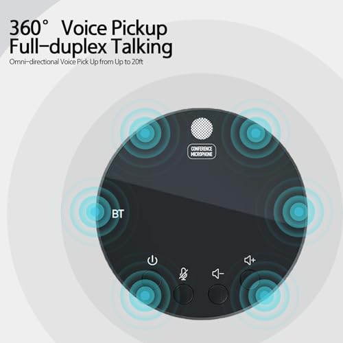 3 in 1 USB Computer Speaker with Microphone, PC Laptop Desktop Conference Speaker with Mic for Smart Home Office and Online Study，360 Degree Enhanced (4) - style: 4