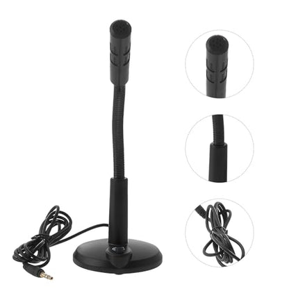 VALICLUD Computer Microphone for Game Voice Chat and Singing Black