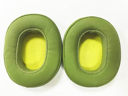 Replacement Ear Pads Compatible with Skullcandy Crusher Wireless Green | for Skullcandy Crusher360/Hesh3/Hesh ANC/Hesh Evo/Venue ANC/Crusher Evo/Crusher ANC headphones Ear pads Earmuffs - color: Army green/leather