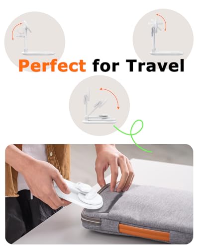 Magnetic Wireless Charger Mag-Safe 3 in 1 Charging Station Foldable | 15W Max Wireless Charging Stand for iPhone 17/16/15/14/13/12, Fast Travel Charger for Multiple Devices iWatch Airpods (White)
