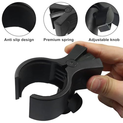 1 Pack Microphone Holder, Large | With a Silver 5/8" to 3/8" Screw Adapter, Mic Accessory Clip for Stands, Fit for Most Condenser and Wireless Microphones - size: 1 Clip (With Black Screw)