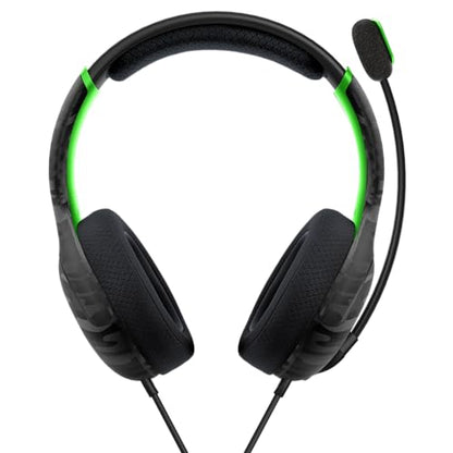 PDP AIRLITE Wired Headset: Neon Carbon - Xbox Series X|S, Xbox One, & Windows 10/11 PC - color: Neon Carbon