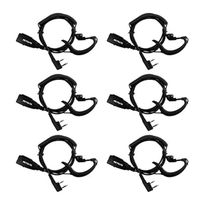 Retevis Hands Free Two Way Radio Headset with Mic, for RT22/RT68/RT21/H777