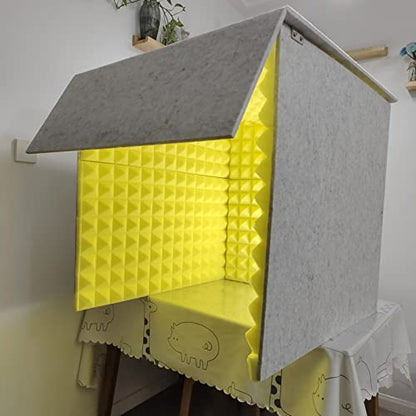 Portable Sound Recording Vocal Booth Box,Sound Proof Foam Panels,Large, Foldable,Super Dense Sound Absorbing Foam,Sound Panels, for Condenser Microphone Recording Equipment