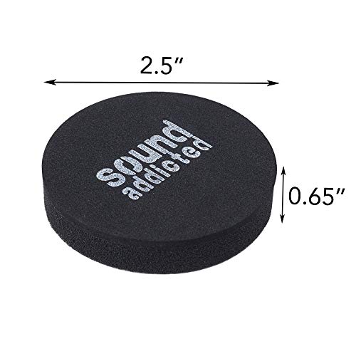 Isolation Pads for Soundbar - Anti Vibrations Foam Pads Feet (4Pack) 2.5'' x 0.65'' Suitable for Most Sound bars - BarPads (Round) - size: Circle