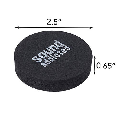 Isolation Pads for Soundbar - Anti Vibrations Foam Pads Feet (4Pack) 2.5'' x 0.65'' Suitable for Most Sound bars - BarPads (Round) - size: Circle