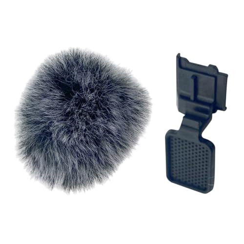 Secure Attachment Plush Cover for Hot Shoe Mount Ensuring Clear Voice Captures Outdoors Windproof Microphone Cover with Hot Shoe Mount Suitable - color: black boot black an