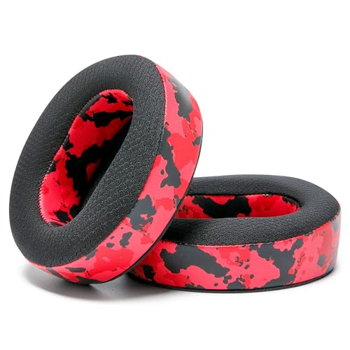 WC Freeze Maxwell Gen 1 - Cooling Gel Earpads for Audeze Maxwell 1 | Made by Wicked Cushions | Elevate Comfort, Durability, Thickness & Sound Isolation for Gaming | Red Camo - color: Red Camo