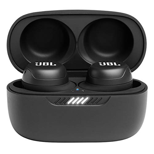JBL Live Free NC+ - True Wireless in-Ear Noise Cancelling Bluetooth Headphones with Active Noise Cancelling, Microphone, Up to 21H Battery, Wireless Charging (Black) - color: Black