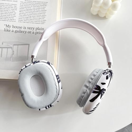 Case Compatible with AirPods Max Headphones, Soft TPU Cute Coconut Tree Anti-Scratch Protective Ear Cup Covers Headphone Cases for Woman Kids - color: coconut tree