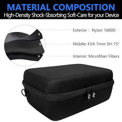 Musiin Audio Interface Case Compatible with Apollo Twin X DUO Gen 2 QUAD | Equipped with Comfort Handle and Adjustable Shoulder Strap Carrying, Suitable for Traveling(Black)