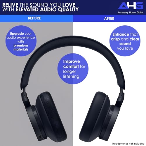 AHG Accessory House Global Upgraded Replacement Beoplay h95 Ear Pads Cushions Compatible with Bang & Olufsen Beoplay H95 Headphones (Blue). Sheepskin Leather/High-Density Foam/Strong Magnet - color: Blue