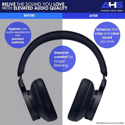 AHG Accessory House Global Upgraded Replacement Beoplay h95 Ear Pads Cushions Compatible with Bang & Olufsen Beoplay H95 Headphones (Blue). Sheepskin Leather/High-Density Foam/Strong Magnet - color: Blue