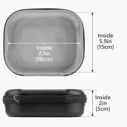 Geekria PRO Rugged Headphones Case Compatible with Bose QC Ultra II/SE/45/35 II Gaming Headset, Hard Shell, Durable, Multi-Layer Protection Travel Carrying Bag (Black)