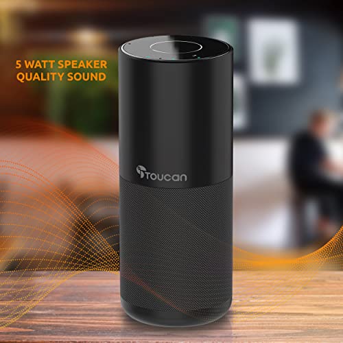 TOUCAN S100 Conference Speakerphone, 360 Voice Pickup, Wireless & USB Speakerphone with AI Noise Reduction, Plug and Play for Zoom, Teams, Home Office Meetings