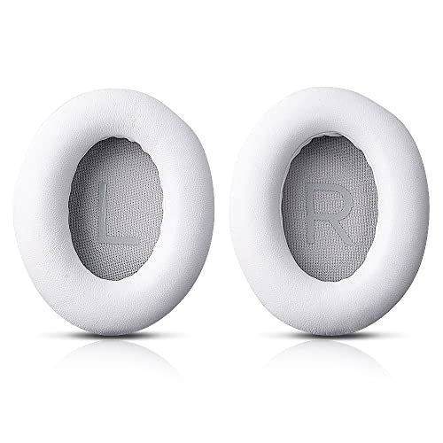 HUYUN Protein Leather Ear Pads Replacement for Bose Headphones 700, NCH700, NC700 Headphones Earpads, Headset Ear Cushion Repair Parts (White) - color: White