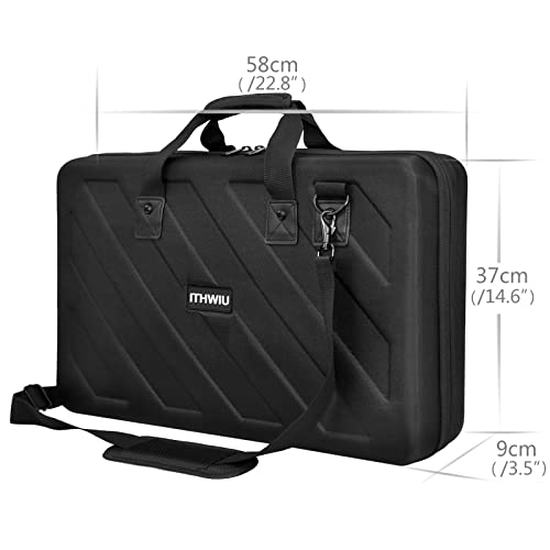 Hard Storage Carrying Case Lightweight Molded Portable | Fits for Pioneer DDJ-REV1, SR2/SR3, Denon MC4000 Numark NVII, Mixtrack Pro 3 NV Platinum - size: DDJ-REV1/SR2