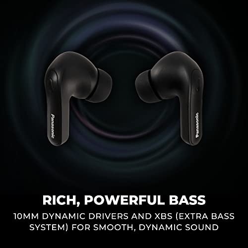 Panasonic ErgoFit True Wireless Earbuds with Noise Cancelling, in Ear Headphones with XBS Powerful Bass, Bluetooth 5.3, Charging Case - RZ-B310W - style: Earbuds with Noise Cancelling