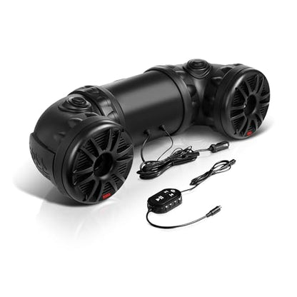 BOSS Audio Systems ATV85B ATV UTV Sound System, Amp and 8 Inch Speakers - style: 8" Speakers, Black