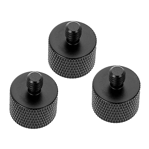 Abaodam Microphone Arm Desk Mount Screw Adapter 5/8 to 1/4 Thread Metal Screw Set