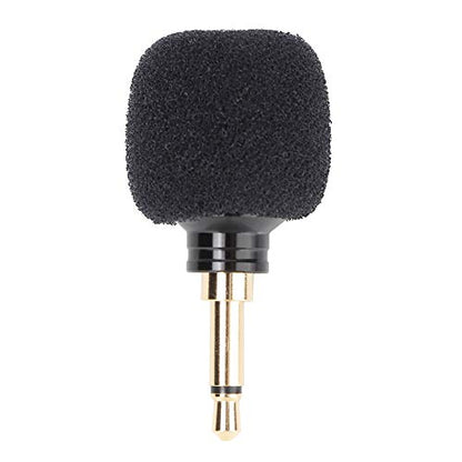 Compact Wireless Microphone Black for Mobile Phones Perfect for Professional and Amateur Recording Lectures and Karaoke (Mono)
