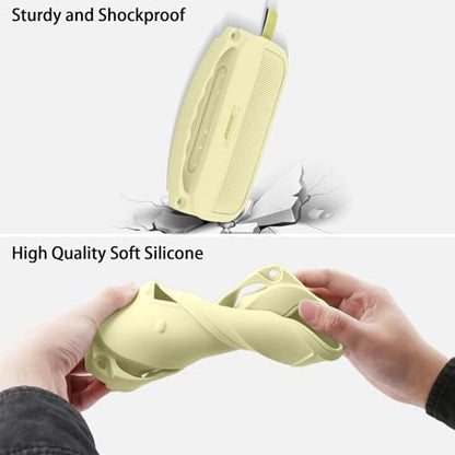 Silicone Cover for Bose SoundLink Flex Portable Speaker 2nd Gen | Scratch-resistant, Unhindered Sound, Silicone Construction, Portable Carrying Silicone Cover, Citrus Yellow Silicone Cover - color: Citrus Yellow Cover