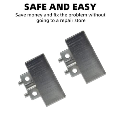 Solo4 Metal Folding Hinge Clip Pin Repair Kit for Beats Solo4 Headphone | Sturdy metal folding hinge set with clip and pin,easy installation to repair broken folding parts of Beats Solo4 headsets - color: Matte Black