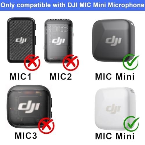 Microphone Windscreen for DJI MIC MINI (2024) Wireless Microphone Furry Wind Muff Accessories (2 Packs-Blue) - color: blue-2pcs