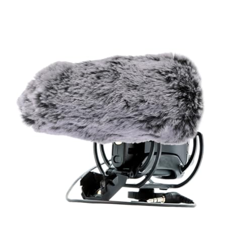 Kisangel Microphone Windscreen Furry Microphone Cover for Cameras Windproof Foam Covers for