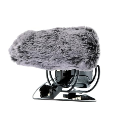 Kisangel Microphone Windscreen Furry Microphone Cover for Cameras Windproof Foam Covers for