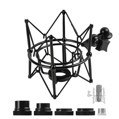 Microphone Shock Mount, Condenser Mic Holder Stand for AT2020 MXL 770 MXL 990 Neumann U8/U87Ai Samson G Track Pro Rode Procaster NT1-A NT2-A and More