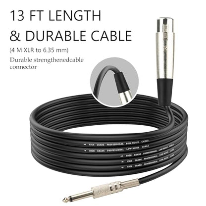 Marengo Dynamic Vocal Microphone for Karaoke Speaker,Wired Handheld Mic with On and Off Switch and 13ft Detachable Cable - color: MWH58