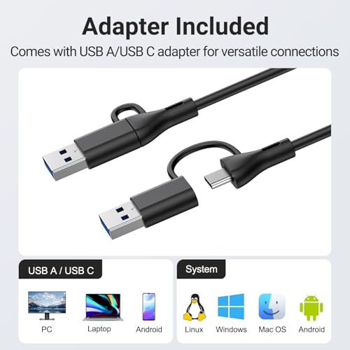 INGA Computer Speakers, USB Plug and Play Desktop Speakers, Wired Computer Soundbar for Gaming/Meetings, Easily Clamps to Monitor, Compatible with PC, MAC, Laptop 10 W - size: Speaker without Mic
