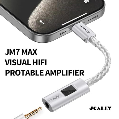 USB C DAC CX31993+SGM8262 HiFi 32bit/384kHz Audio Adapter | USB C to 3.5mm with Headphone Ampifier, Silver-Plated Copper CNC Aluminum Body IEM DAC Dongle for Android iPhone PC Mac