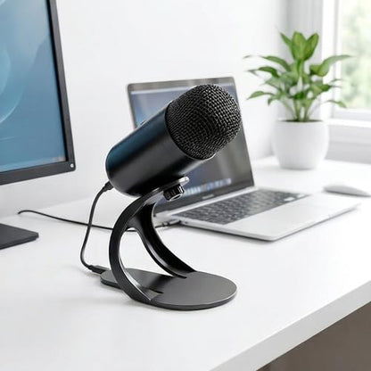 Plug-and-Play USB-C Condenser Microphone | Noise Cancel, Large Diaphragm | for Gaming, Streaming, Teaching, Podcasting | Easy Setup
